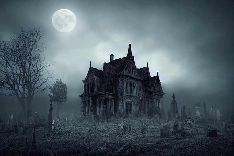 Creepy haunted house